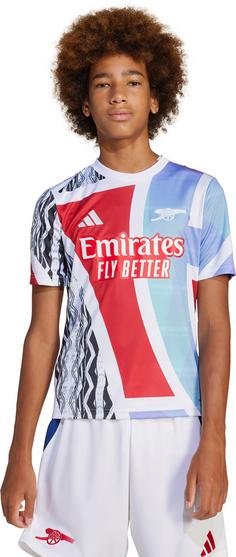 Rückansicht von adidas Arsenal London Fanshirt Herren better scarlet-white-black-clear aqua