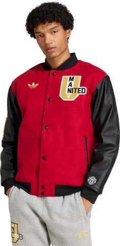 Rückansicht von adidas Manchester United Bomberjacke Herren active maroon