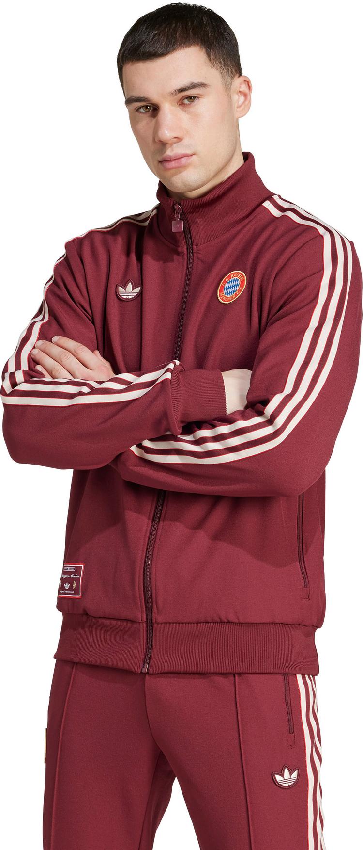 adidas adidas FC Bayern M&uuml;nchen Icon Trainingsjacke Herren - shadow red - 0 | SportScheck