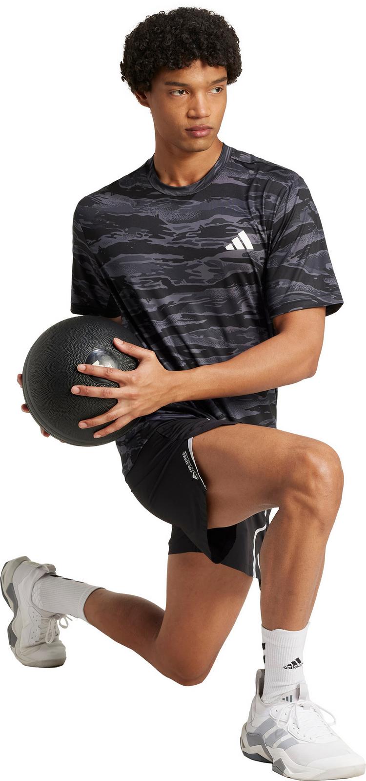 adidas adidas CAMO AOP Funktionsshirt Herren - black-grey five - 2 | SportScheck