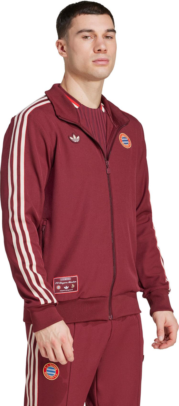 adidas adidas FC Bayern M&uuml;nchen Icon Trainingsjacke Herren - shadow red - 2 | SportScheck