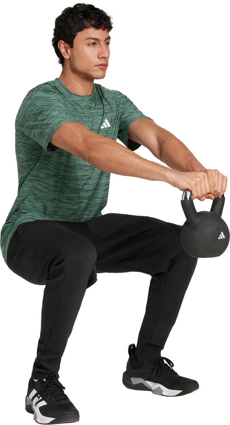 adidas adidas TR-ES STRETCH Funktionsshirt Herren - silver green-collegiate green-white - 2 | SportScheck