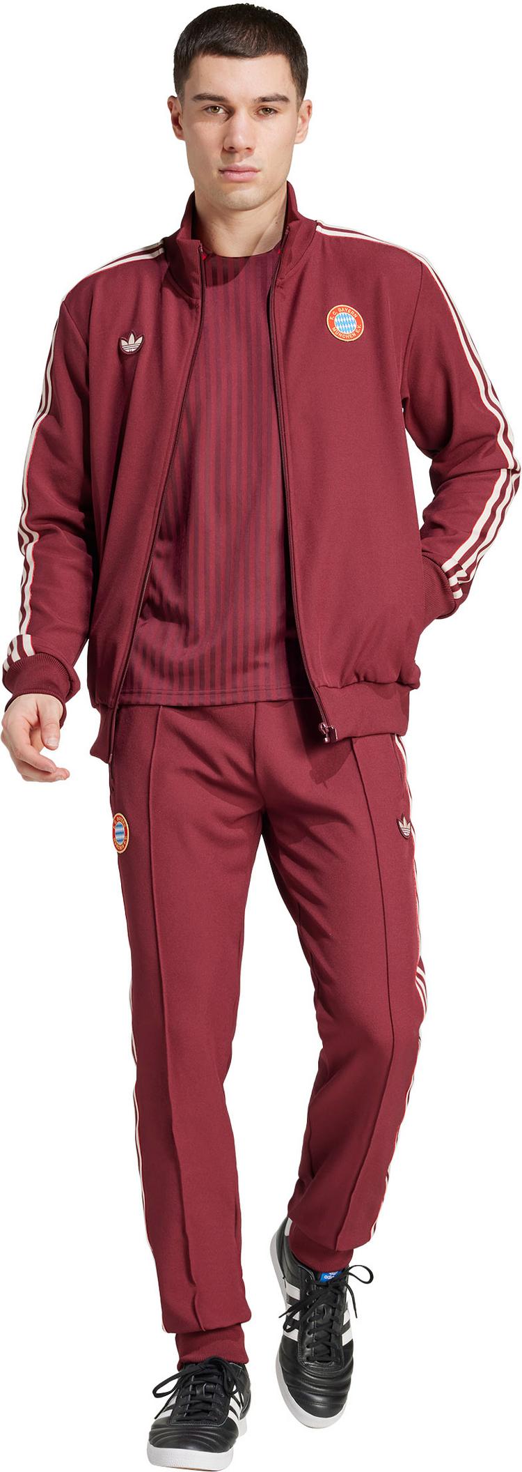 adidas adidas FC Bayern M&uuml;nchen Icon Trainingsjacke Herren - shadow red - 3 | SportScheck