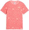 PUMA FLAMING LOVE AOP T-Shirt M&auml;dchen - peach frost