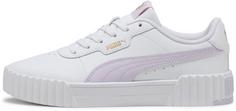 PUMA Carina 3.0 Sneaker Damen puma white-lilac frost-puma gold