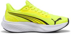 Rückansicht von PUMA Pounce Lite Jr Laufschuhe Kinder yellow alert-puma black-puma white