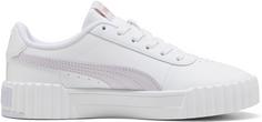 Rückansicht von PUMA Carina 3.0 Sneaker Damen puma white-lilac frost-puma gold