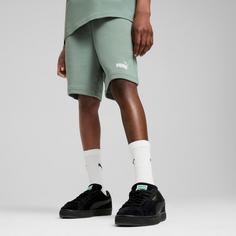 Rückansicht von PUMA ESSENTIALS 2 COLOR LOGO Sweatshorts Kinder green moon