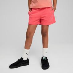 Rückansicht von PUMA ESSENTIALS SCRIPT Sweatshorts Kinder peach frost