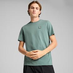 Rückansicht von PUMA Essentiell Elevated T-Shirt Herren green moon