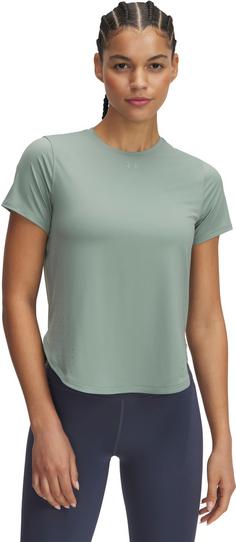 Rückansicht von Under Armour Launch Elite Funktionsshirt Damen silica green