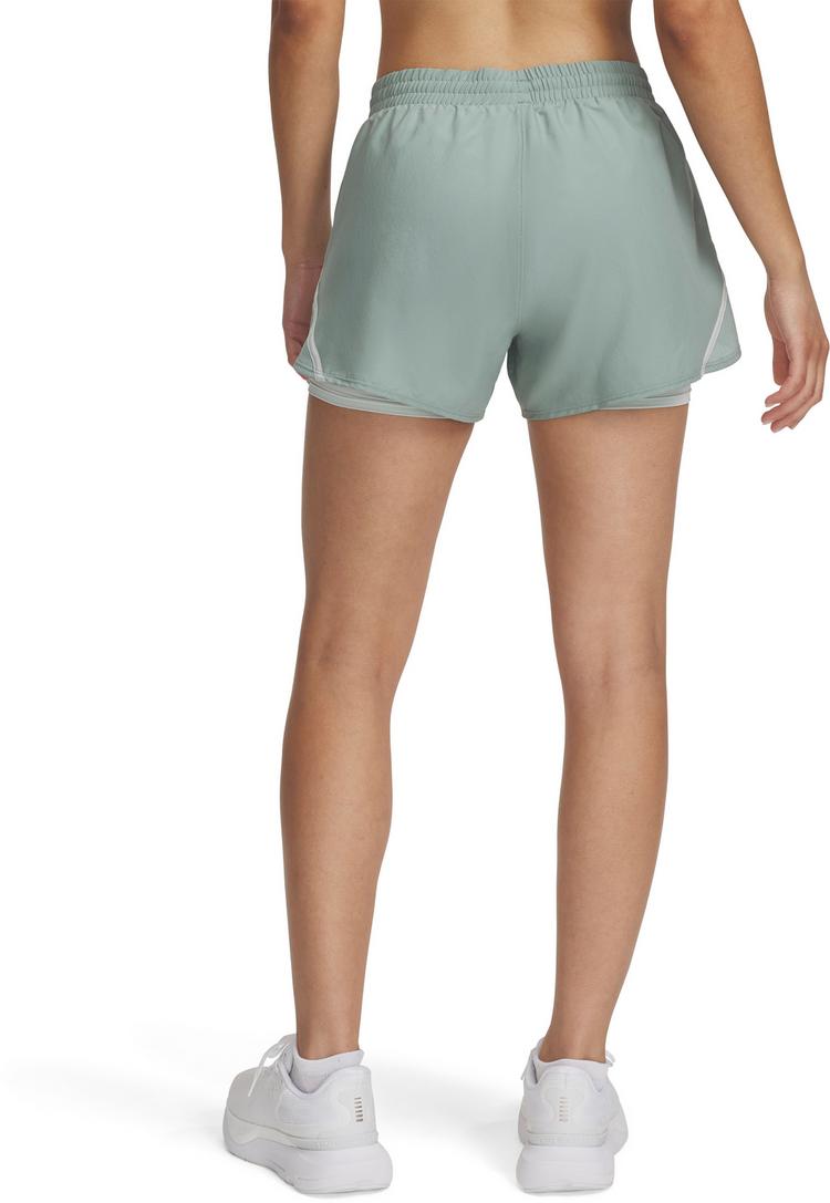 Under Armour Under Armour UA FLY BY 2-IN-1 SHORTS Laufshorts Damen - silica green - 1 | SportScheck
