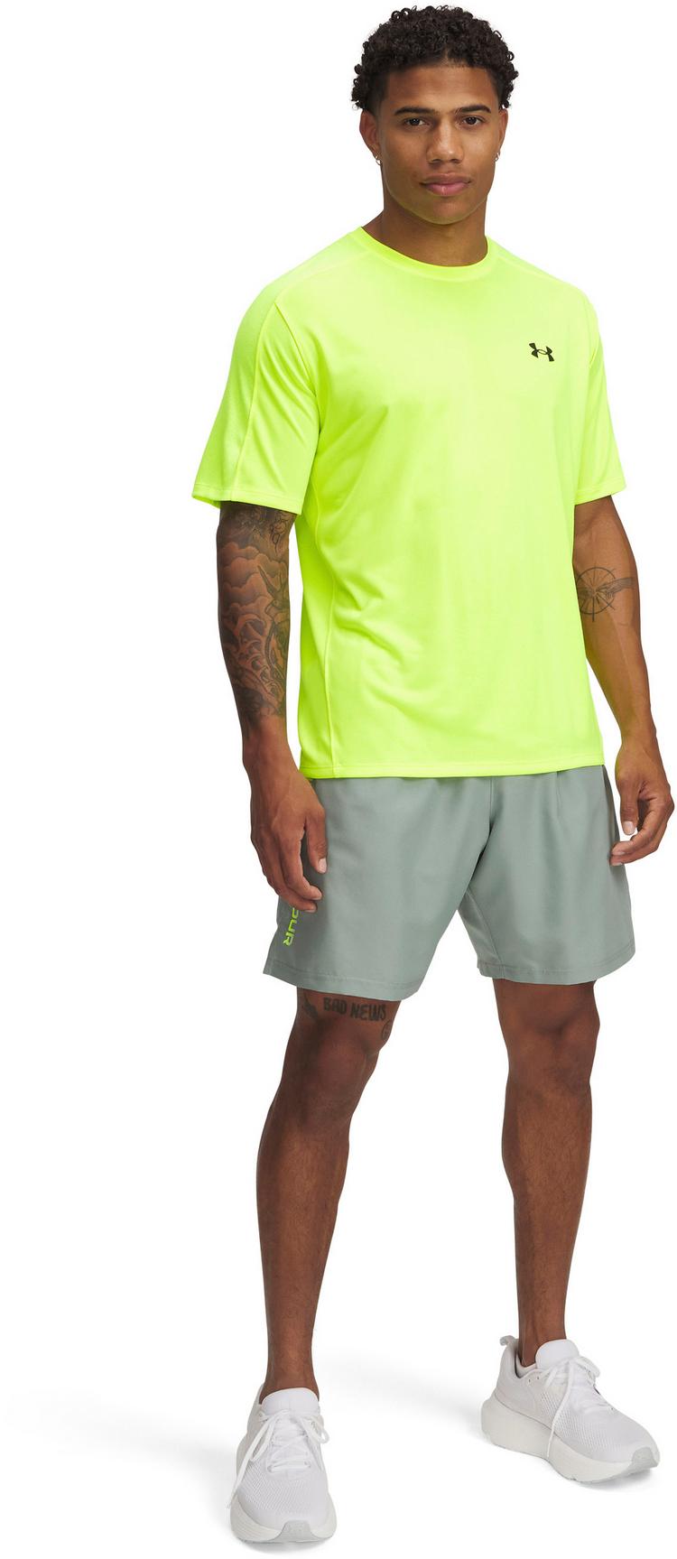 Under Armour Under Armour Tech Wordmark Funktionsshorts Herren - silica green - 2 | SportScheck