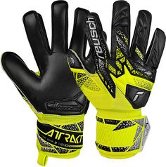 Reusch Attrakt Silver Junior Torwarthandschuhe Kinder safety yellow-silver-black