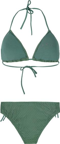 Rückansicht von Protest Grip Bikini Set Damen veggie green