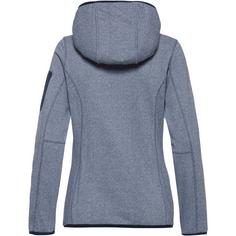 Rückansicht von CMP Strickfleece Damen b.blue-bianco