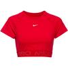 Nike Dri-Fit Croptop Damen - university red-dark team red-white