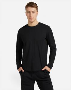 Rückansicht von ABC Langarmshirt Herren black