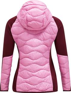 Rückansicht von Peak Performance Helium Daunenjacke Damen morning dew-obscure