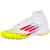 adidas F50 LEAGUE TF MID W Fu&szlig;ballschuhe Damen - ftwr white-lucid red-solar yellow
