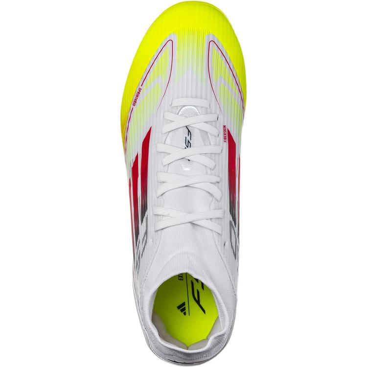 adidas adidas F50 LEAGUE FG-MG MID W Fu&szlig;ballschuhe Damen - ftwr white-lucid red-solar yellow - 0 | SportScheck