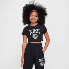 Rückansicht von Nike NSW Croptop Kinder black