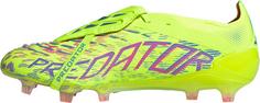 Rückansicht von adidas PREDATOR ELITE FT FG Fußballschuhe Herren lucid lemon-lucid pink-blue fusion