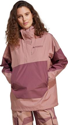 Rückansicht von adidas XPLORIC 2.5L Hardshelljacke Damen warm clay