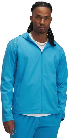 Rückansicht von Under Armour Launch Laufjacke Herren ether blue-downpour gray-reflective