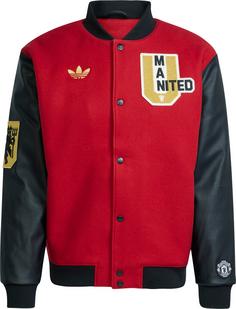 adidas Manchester United Bomberjacke Herren active maroon