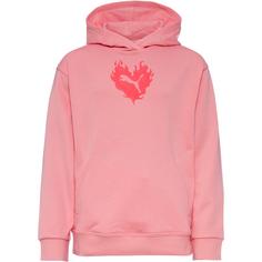 PUMA FLAMING LOVE Hoodie Kinder pink fruit