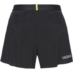 Rückansicht von HOKA GLIDE Laufshorts Herren black