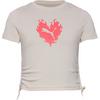PUMA FLAMING LOVE T-Shirt M&auml;dchen - alpine snow