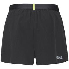 Rückansicht von HOKA Race Day Split Laufshorts Herren black