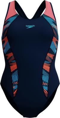 SPEEDO Placement Schwimmanzug Damen - zoom boom placement - true navy