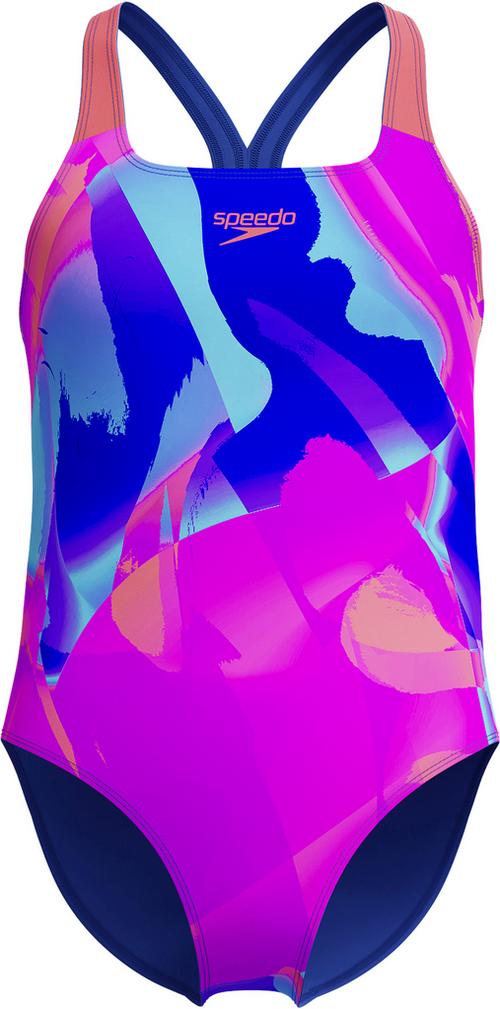 SPEEDO Digital Allover Powerback Badeanzug Mädchen