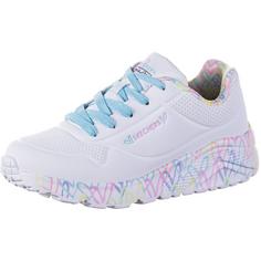 Skechers UNO LITE JAMES GOLDCROWN Sneaker Kinder white-pink-turquoise