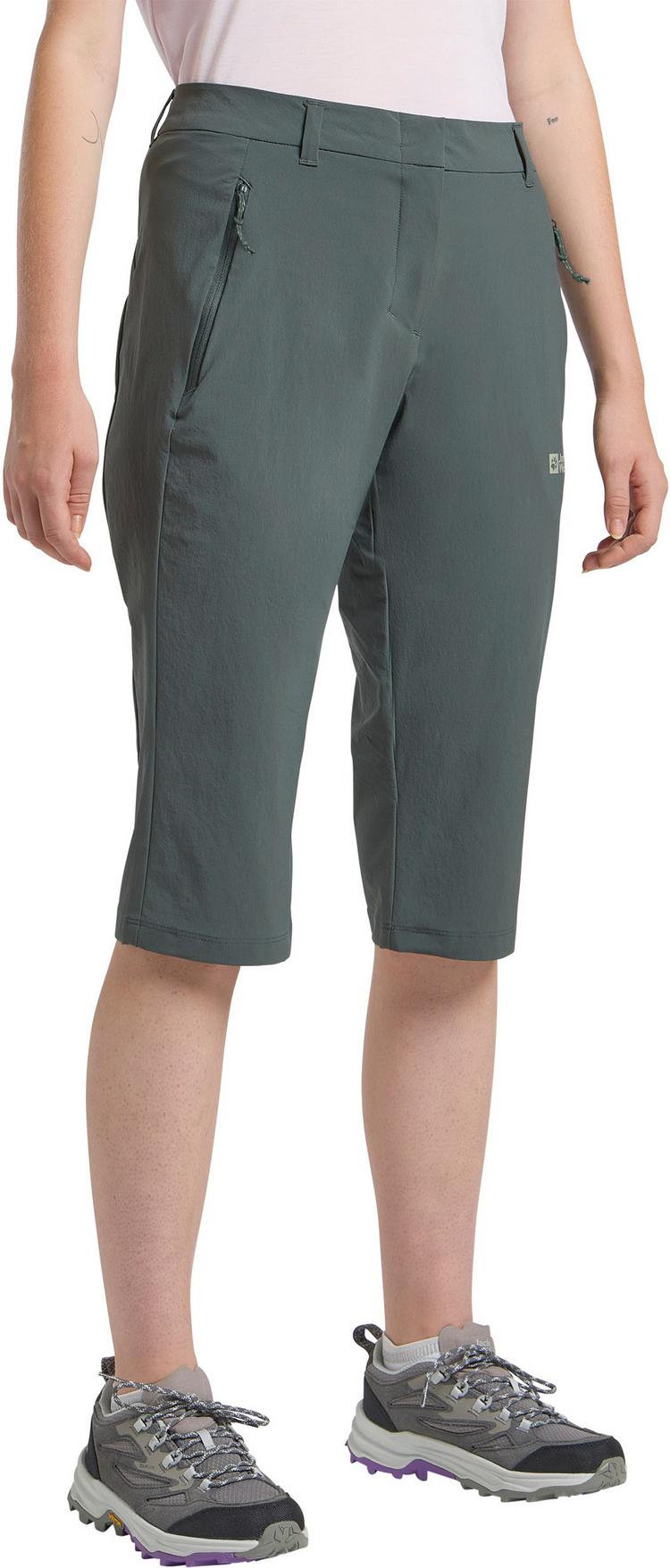 Jack Wolfskin Jack Wolfskin HIKEOUT Caprihose Damen - slate green - 0 | SportScheck