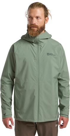 Rückansicht von Jack Wolfskin PRELIGHT 2.5L Hardshelljacke Herren eucalyptus
