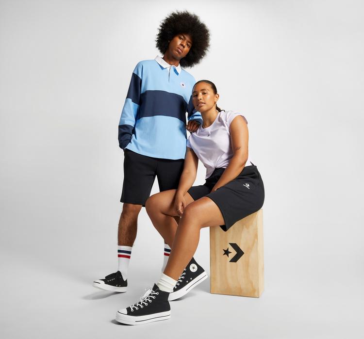 CONVERSE CONVERSE Chevron Shorts Herren - black - 4 | SportScheck