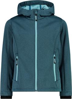 CMP Softshelljacke Kinder deep lake melange-acqua