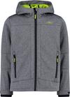 CMP Softshelljacke Jungen - black blue melange-acido