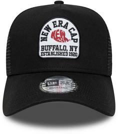Rückansicht von New Era Trucker Buffalo Cap black