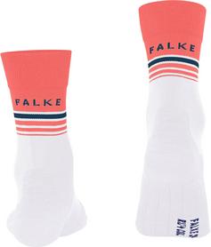 Rückansicht von Falke RU4 Laufsocken Damen white-coralle