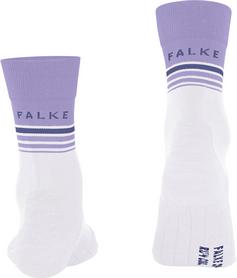 Rückansicht von Falke RU4 Laufsocken Damen white-lila