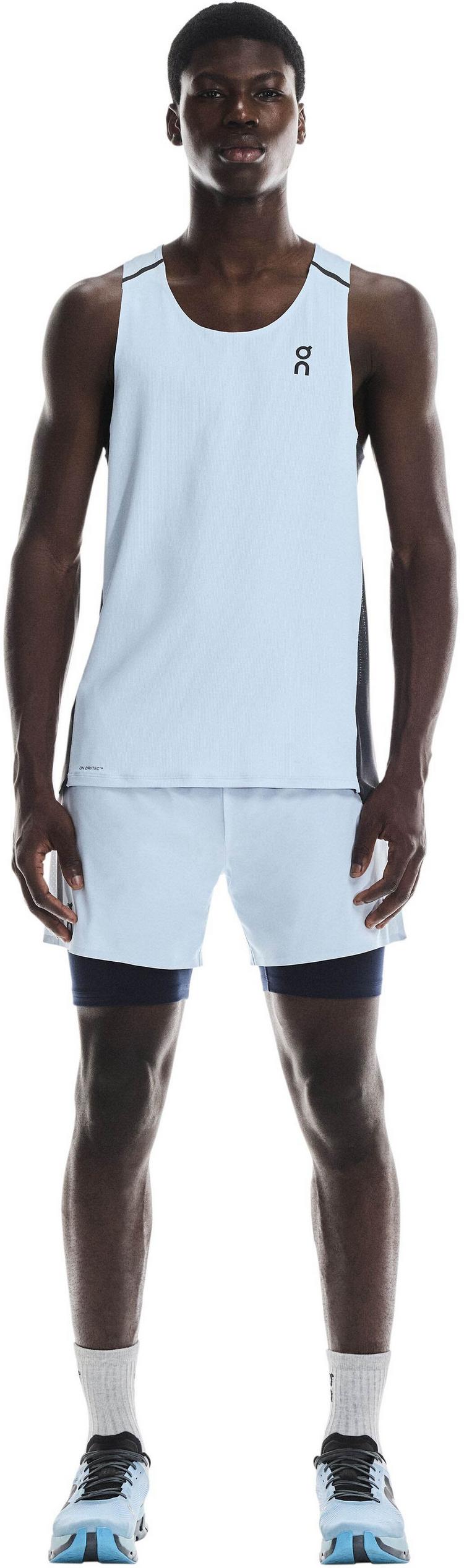 On On 5" Performance 2-1 Shorts Funktionsshorts Herren - arctic - midnight - 0 | SportScheck