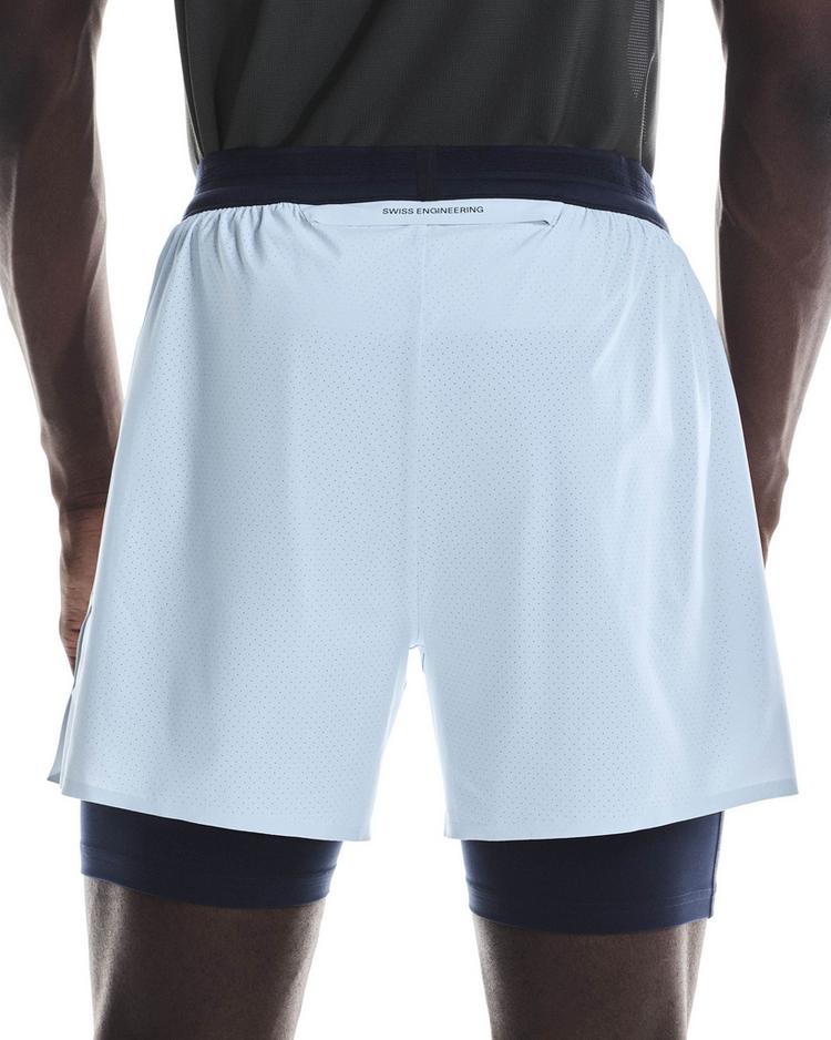 On On 5" Performance 2-1 Shorts Funktionsshorts Herren - arctic - midnight - 4 | SportScheck