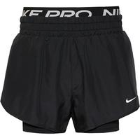 Nike Dri-Fit Funktionsshorts Damen - black-white-white