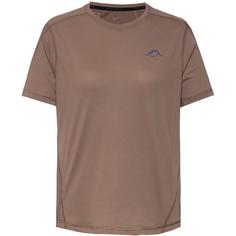 Nike Dri-fit Trail Funktionsshirt Damen mink brown-black