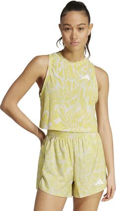 Rückansicht von adidas TE MIN Croptop Damen wonder alumina